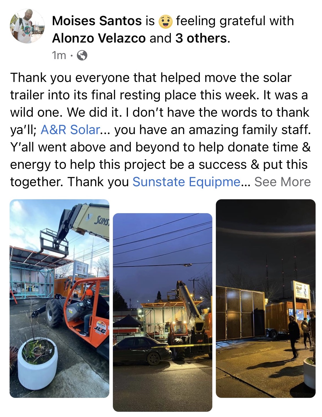 Solar-powered trailer